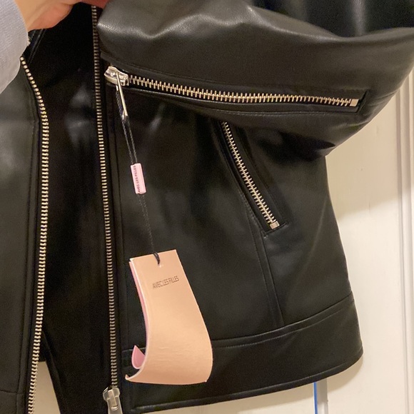 Avec Les Filles Faux Leather Jacket - Picture 9 of 10